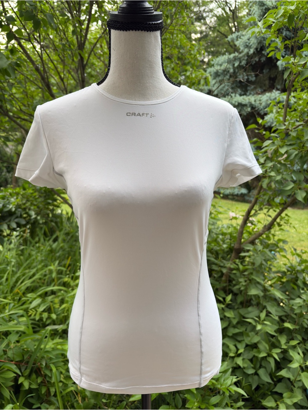 Craft White Short Sleeve Athletic Tee